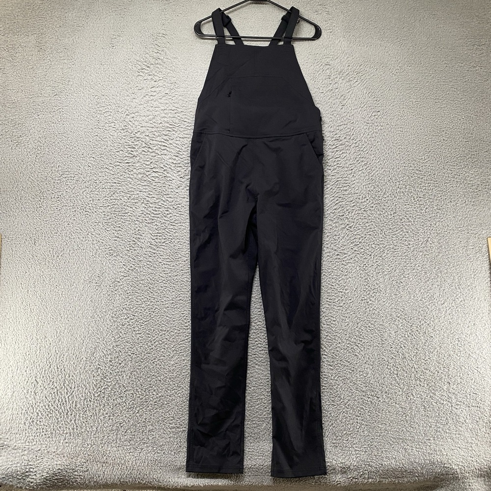 Flylow Life Bib Overalls Womens Medium Black Lightweight Hiking Outdoors Trail